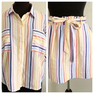 COPPER KEY 2pc top skirt size M